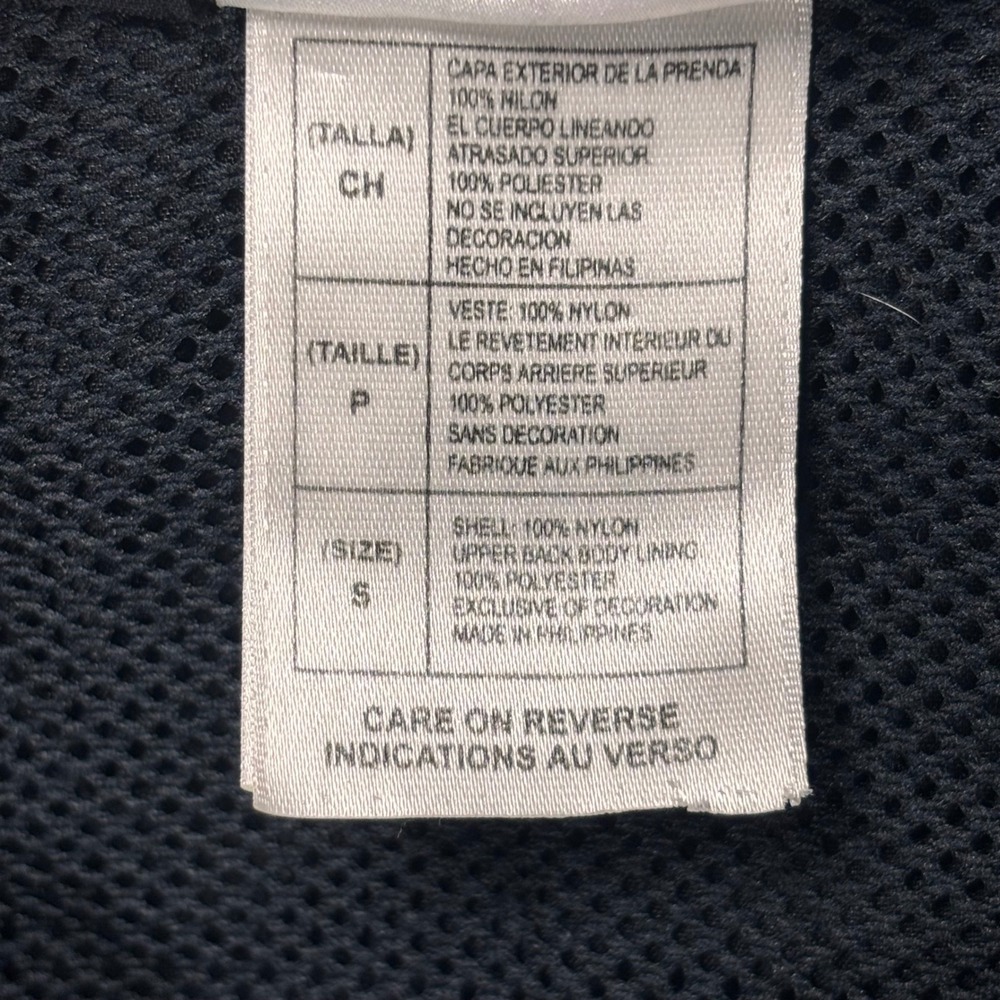 Disney Store Sport Mickey Mens Small Black Vintage Nylon Windbreaker Jacket Zip - Picture 5 of 13